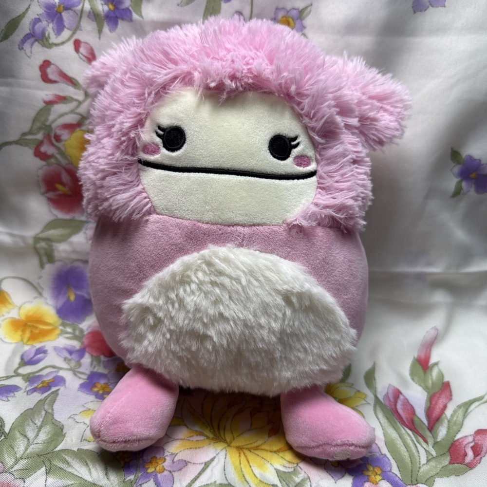 Squishmallows Brina the Bigfoot 8" Pink Plush Stuffed Animal Kellytoy